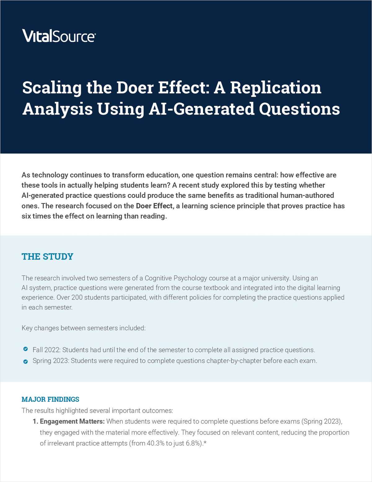AI-Generated Practice Questions Improve Learning Outcomes