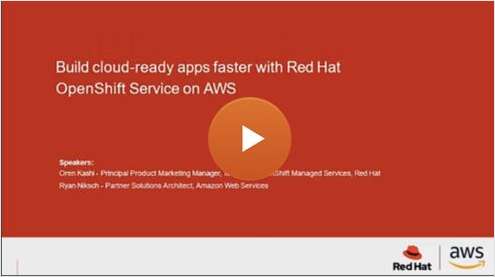 Build cloud-ready apps faster with Red Hat OpenShift Service on AWS
