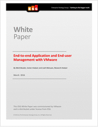 End-to-end Application and End-user Management with VMware