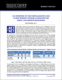 Overview of the Virtualization and Cloud Market Vendor Landscape for Small and Medium Businesses