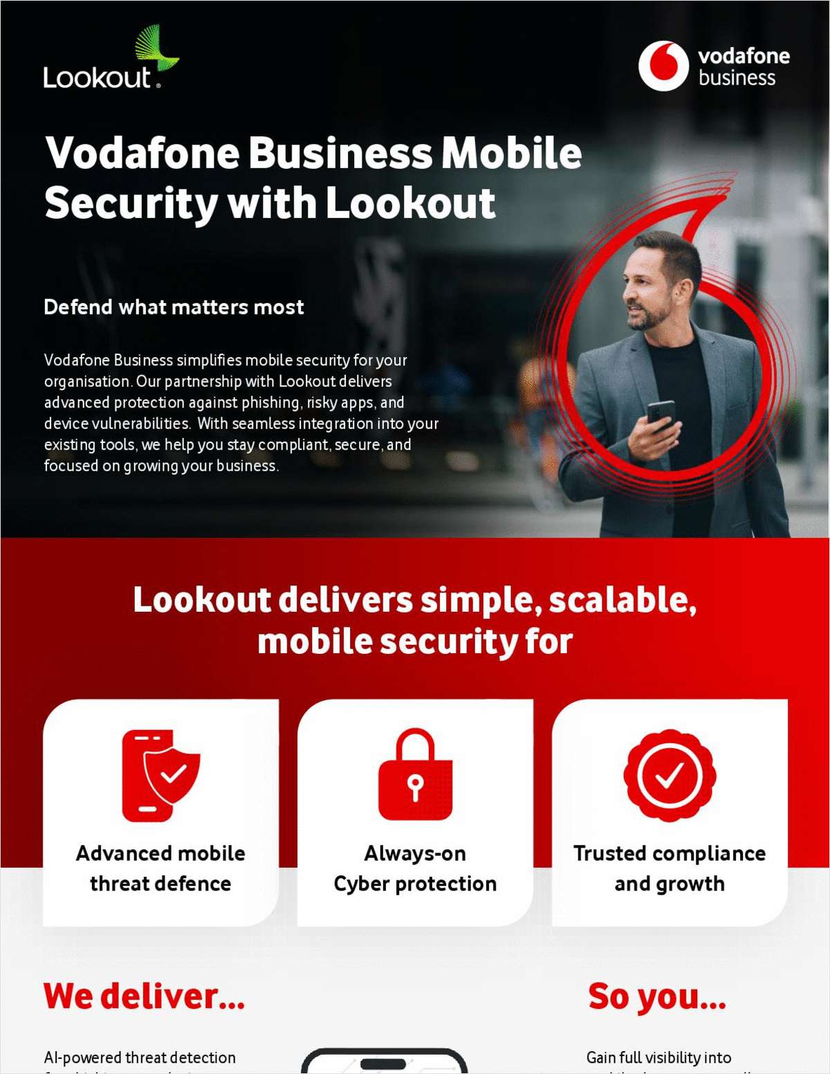 Vodafone Business Mobile Security with Lookout