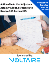 Actionable AI that Adjusters Actually Adopt, Strategies to Realize 200 Percent ROI