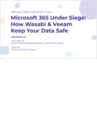 Microsoft 365 Under Siege: How Wasabi & Veeam Keep Your Data Safe