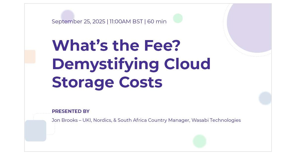 Reprotech Storage Fees What's the Fee? Demystifying Cloud Storage Costs Free Webinar