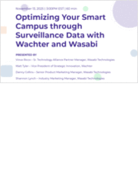 Optimizing Your Smart Campus through Surveillance Data with Wachter and Wasabi
