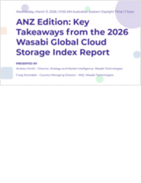 2026 Wasabi ANZ Cloud Storage Index Report