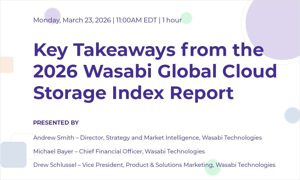 2026 Wasabi Global Cloud Storage Index Report