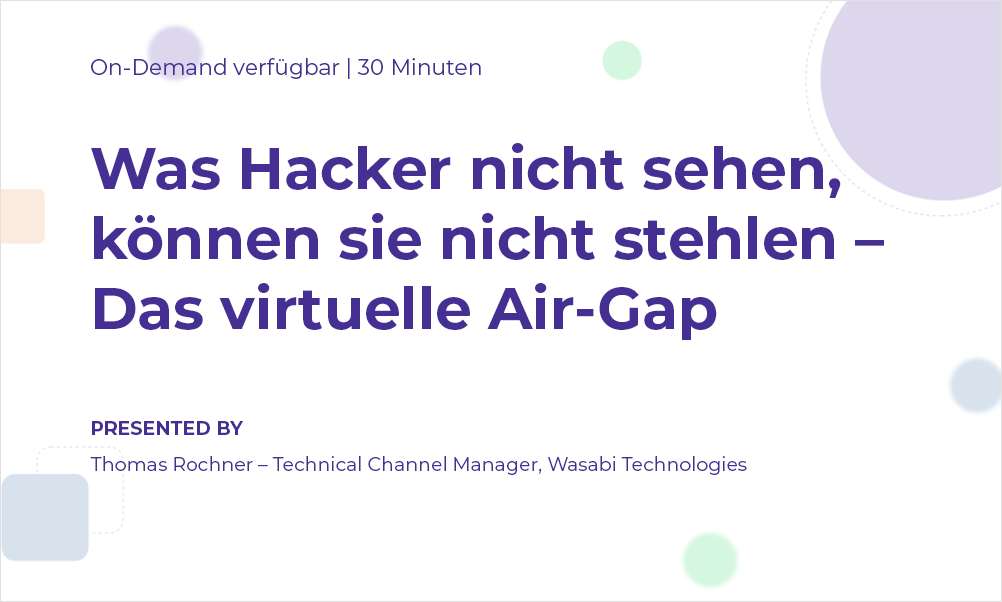 Hackers can't steal what they can't see