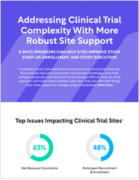 The Top Issues Impacting Clinical Trial Sites (and How Sponsors Can Help)