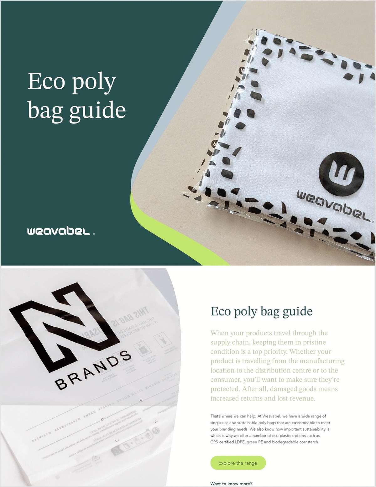 Sustainable Poly Bag Brochure