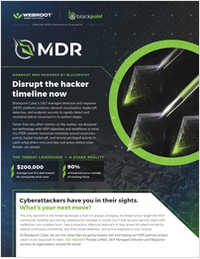 Webroot MDR Powered by Blackpoint: Disrupt the Hacker Timeline Now