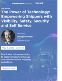 The Power of Technology: Empowering Shippers with Visibility, Safety, Security and Self Service