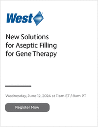 New Solutions for Aseptic Filling for Gene Therapy