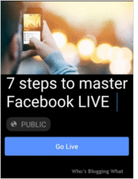 7 Steps to Master Facebook LIVE