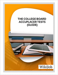 The College Board ACCUPLACER Tests