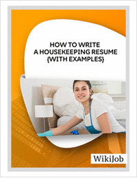 How to Write a Housekeeping Resume