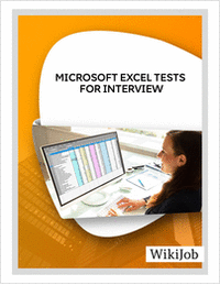 Microsoft Excel Tests For Interview