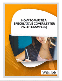 How to Write a Speculative Cover  Letter