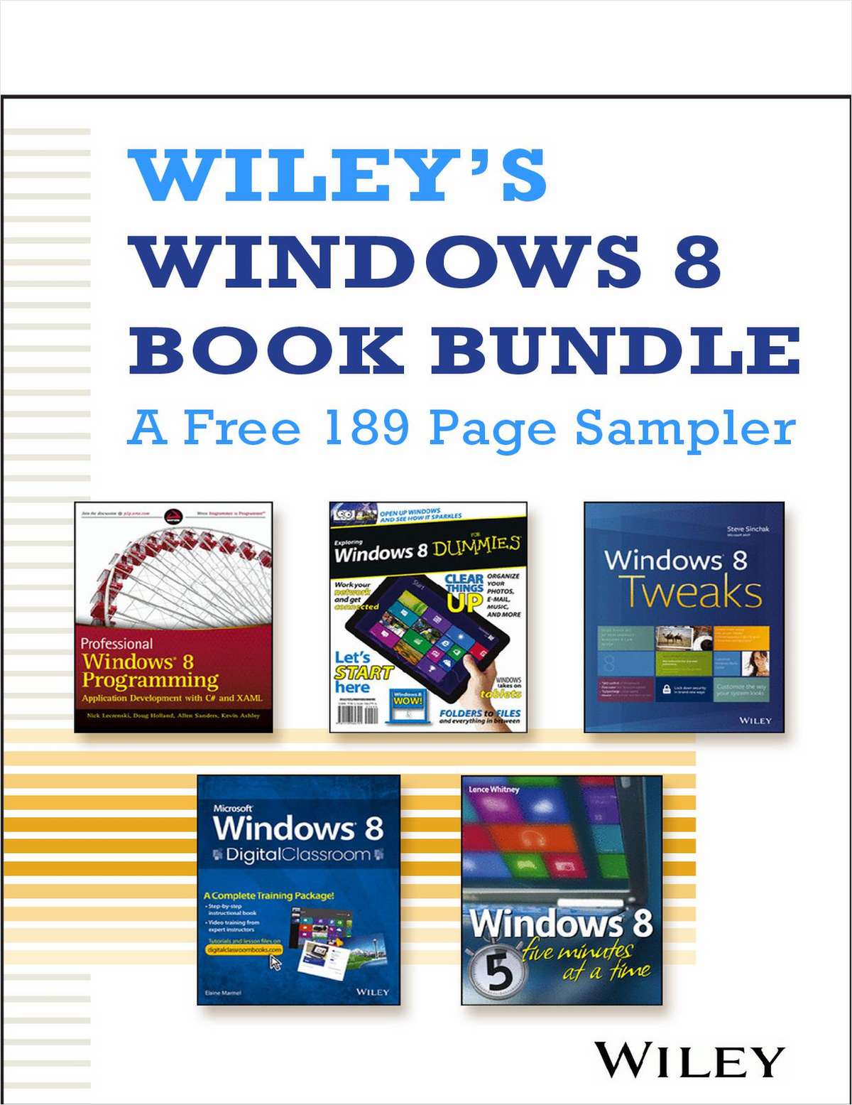 Wiley's Windows 8 Book Bundle -- A Free 189 Page Sampler