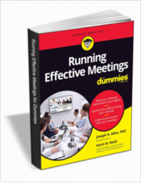 Running Effective Meetings For Dummies ($18.00 Value) FREE for a Limited Time