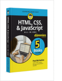 HTML, CSS, & JavaScript All-in-One For Dummies ($39.99 Value) FREE for a Limited Time