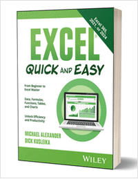 Excel Quick and Easy ($12.00 Value) FREE for a Limited Time