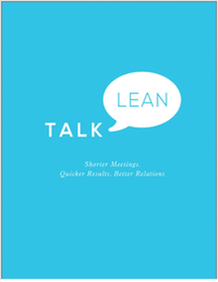 Talk Lean: Shorter Meetings. Quicker Results. Better Relations.--Free Sample Chapter