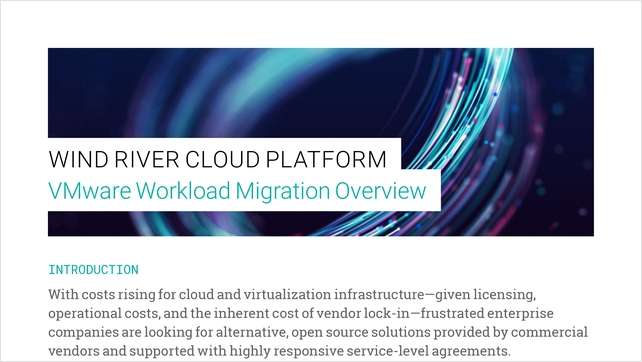 Wind River Cloud Platform Migration Overview