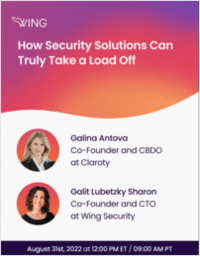 Live Webinar: How Security Solutions Can Truly Take a Load Off
