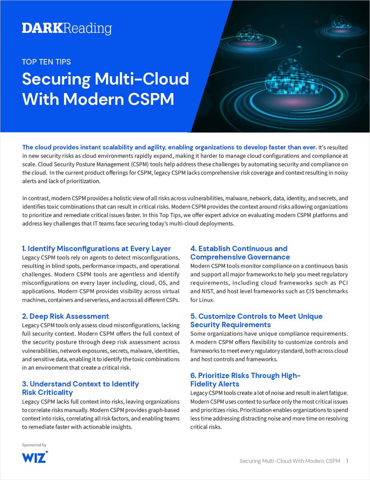 Top Ten Tips: Securing Multi-Cloud with Modern CSPM