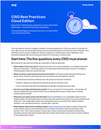 CISO Best Practices: Cloud Edition