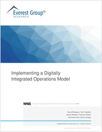 Implementing a Digitally Integrated Operations Model