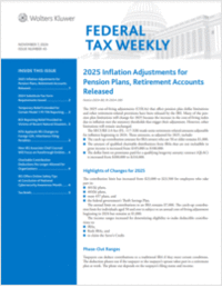 Federal Tax Weekly on CCH AnswerConnect