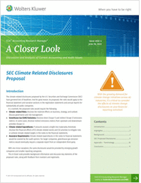 A Closer Look: SEC Climate Related Disclosures Proposal