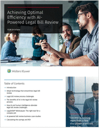 Achieving Optimal Efficiency with AI-Powered Legal Bill Review