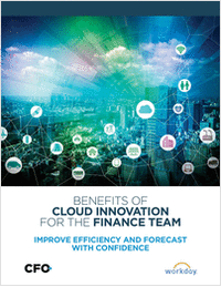 BENEFITS OF  CLOUD INNOVATION  FOR THE FINANCE TEAM