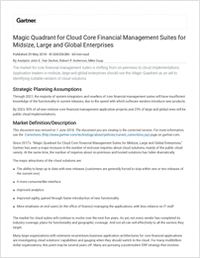 Magic Quadrant for Cloud Core Financial Management Suites for  Midsize, Large and Global Enterprises