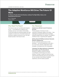 Forrester - The Adaptive Workforce Future of Work