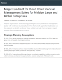 2020 Gartner Magic Quadrant for Cloud Core Financial Management Suites for Midsize, Large and Global Enterprises