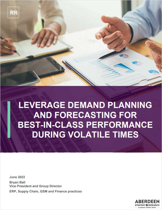 Leverage Demand Planning and Forecasting for Best In Class Performance During Volatile Times