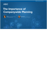 IDC eBook: Importance of Companywide Planning