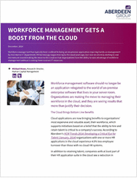 Workforce Management Gets a Boost from the Cloud