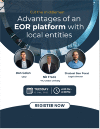Free Webinar: Advantages of an Employment Of Record Platform with local entities