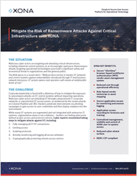 Mitigate the Risk of Ransomware Attacks Against Critical Infrastructure
