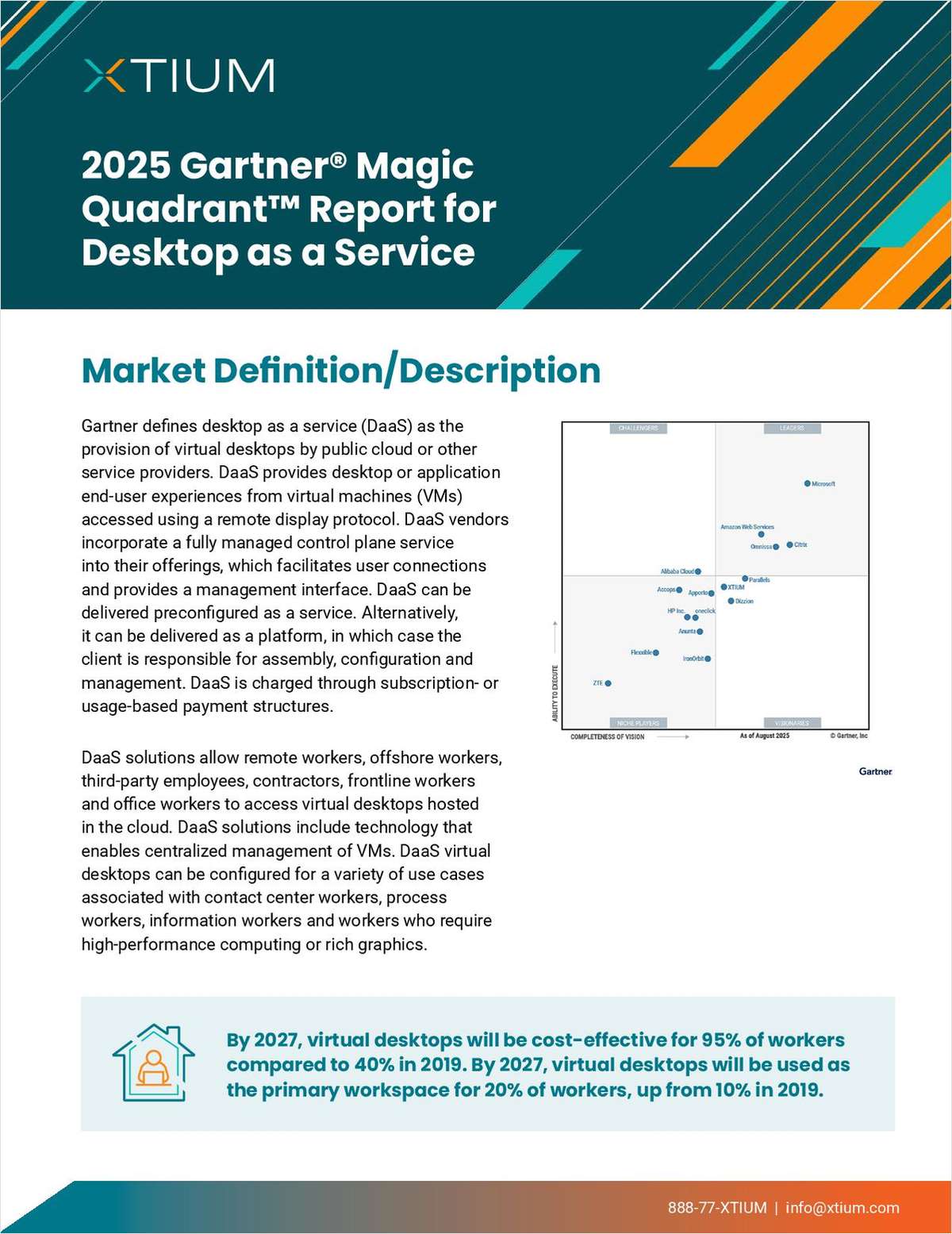 Visionary Momentum in Desktop as a Service: Gartner Magic Quadrant Report 2025