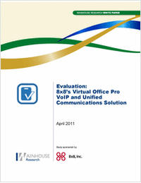 Evaluation: 8x8's Virtual Office Pro VoIP and Unified Communications Solution