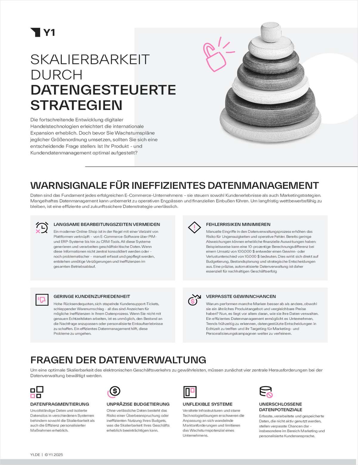 SKALIERBARKEIT DURCH DATENGESTEUERTE STRATEGIEN