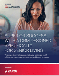 Superior success with a CRM designed specifically for senior living