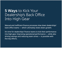 5 Ways to Kick Your Dealership's Back Office into High Gear