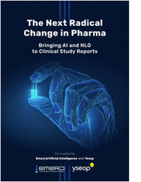 The Next Radical Change in Pharma - Bringing AI and NLG to Clinical Study Reports